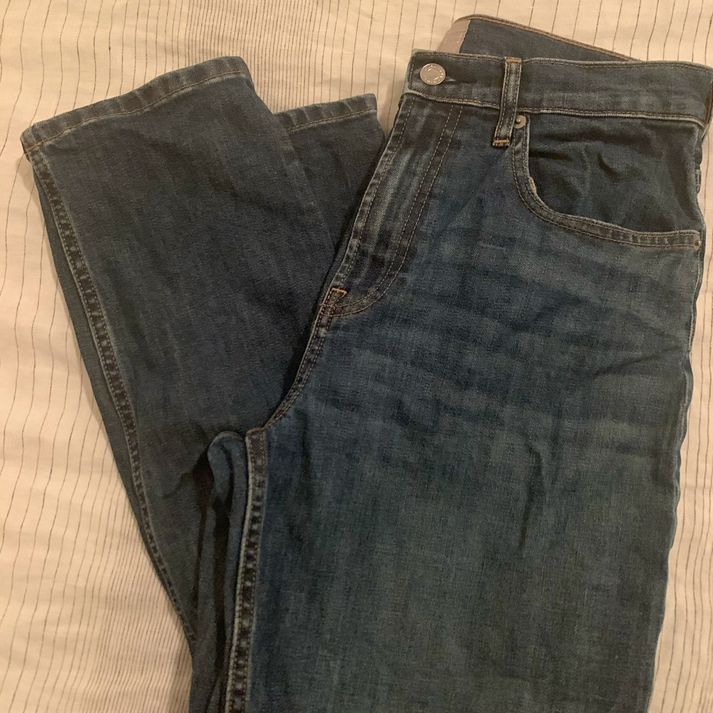 Everlane high waisted straight leg ankle jeans
